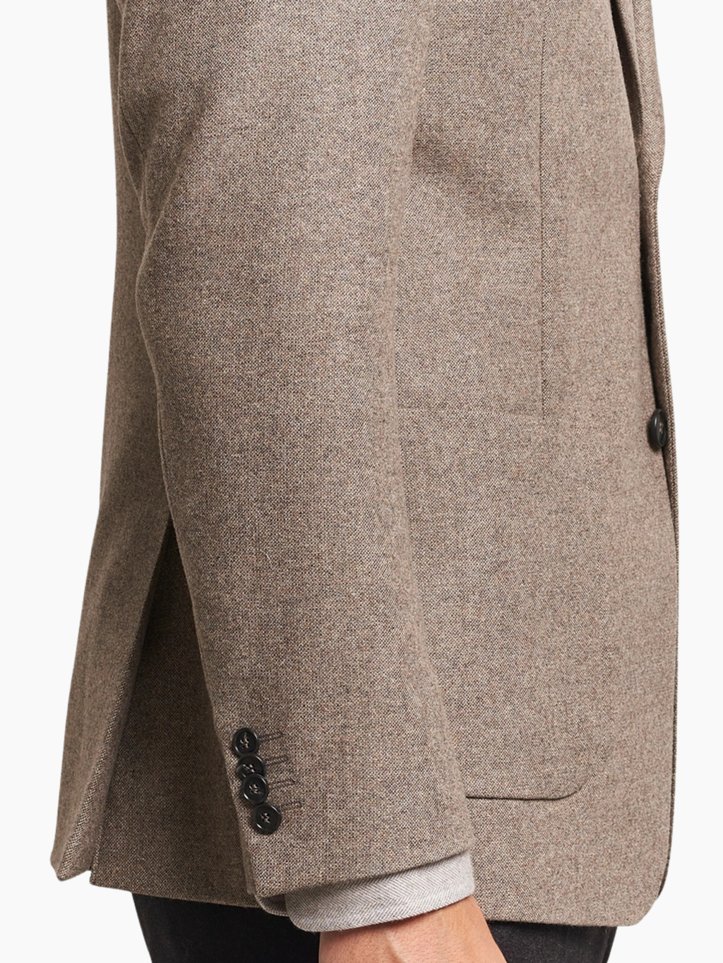 Veste blazer en laine JUSTIN P - BURLYWOOD