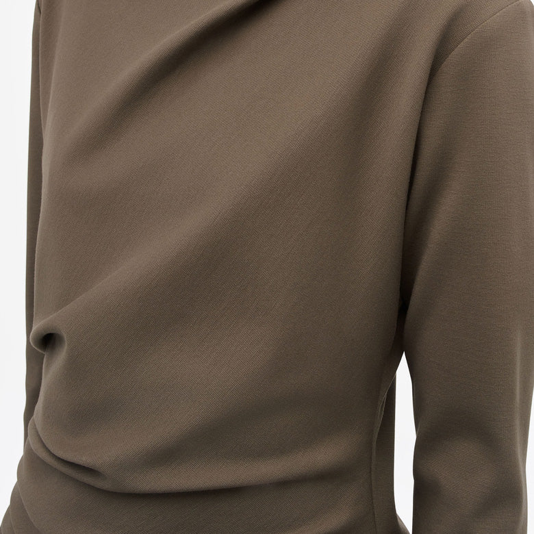Izza Fitted Dress  - Warm Brown