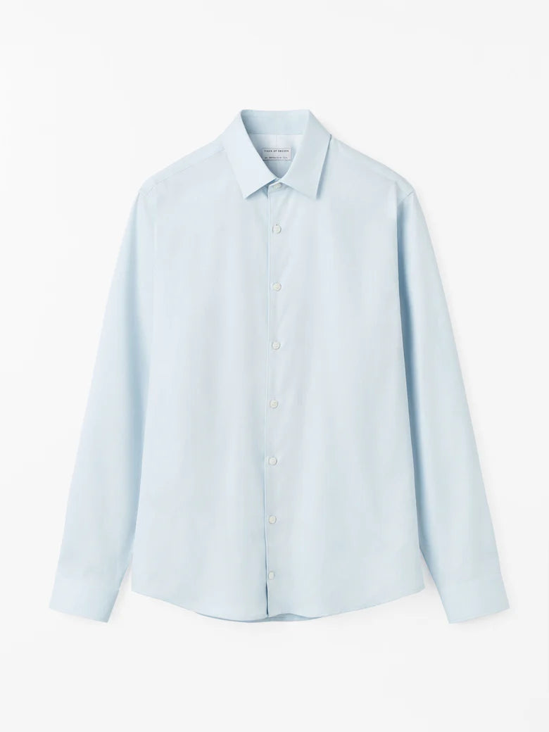 Filbrodie Formal Cotton Twill Shirt - Light blue