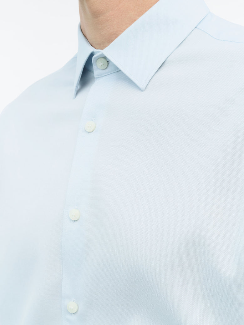 Filbrodie Formal Cotton Twill Shirt - Light blue