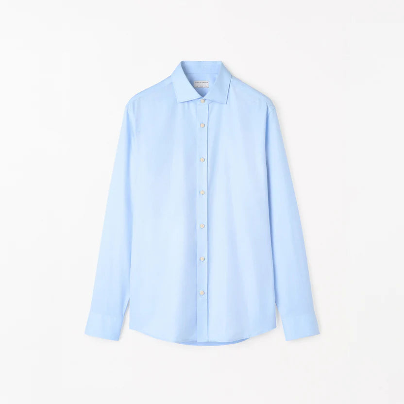 Adley C  Herringbone Shirt - Blue Heaven