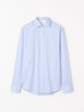 Adley C Cotton Stripe Shirt  - Blue