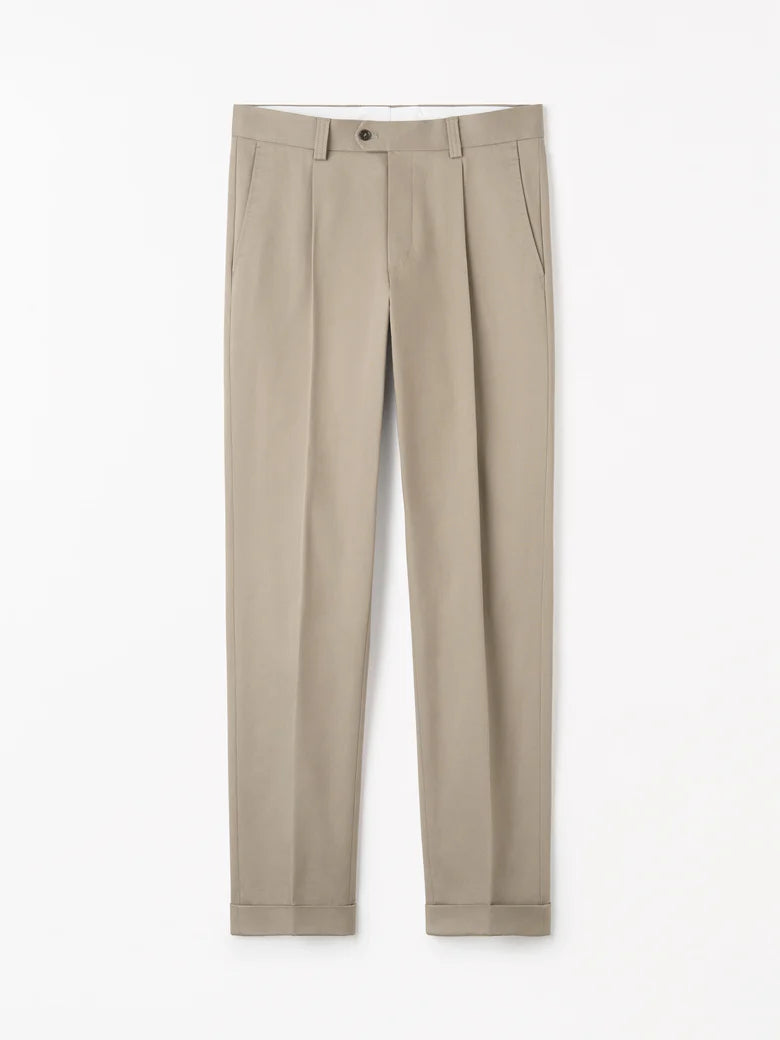 Tenuta P Slim-Fit Trouser - Dirt Tape Beige