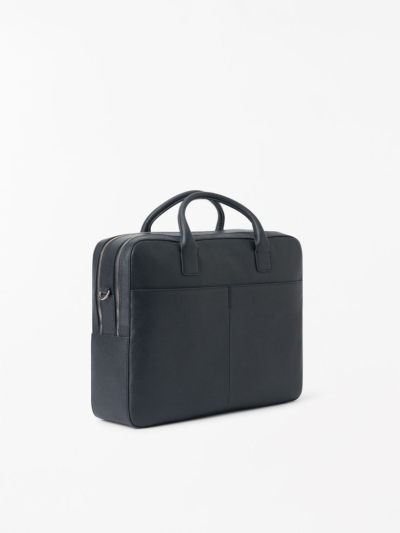 Beridare Double-Zip Briefcase - Light Ink