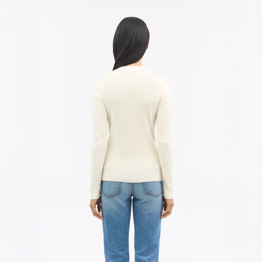 Giane Slim Fit Cardigan - Alabaster White