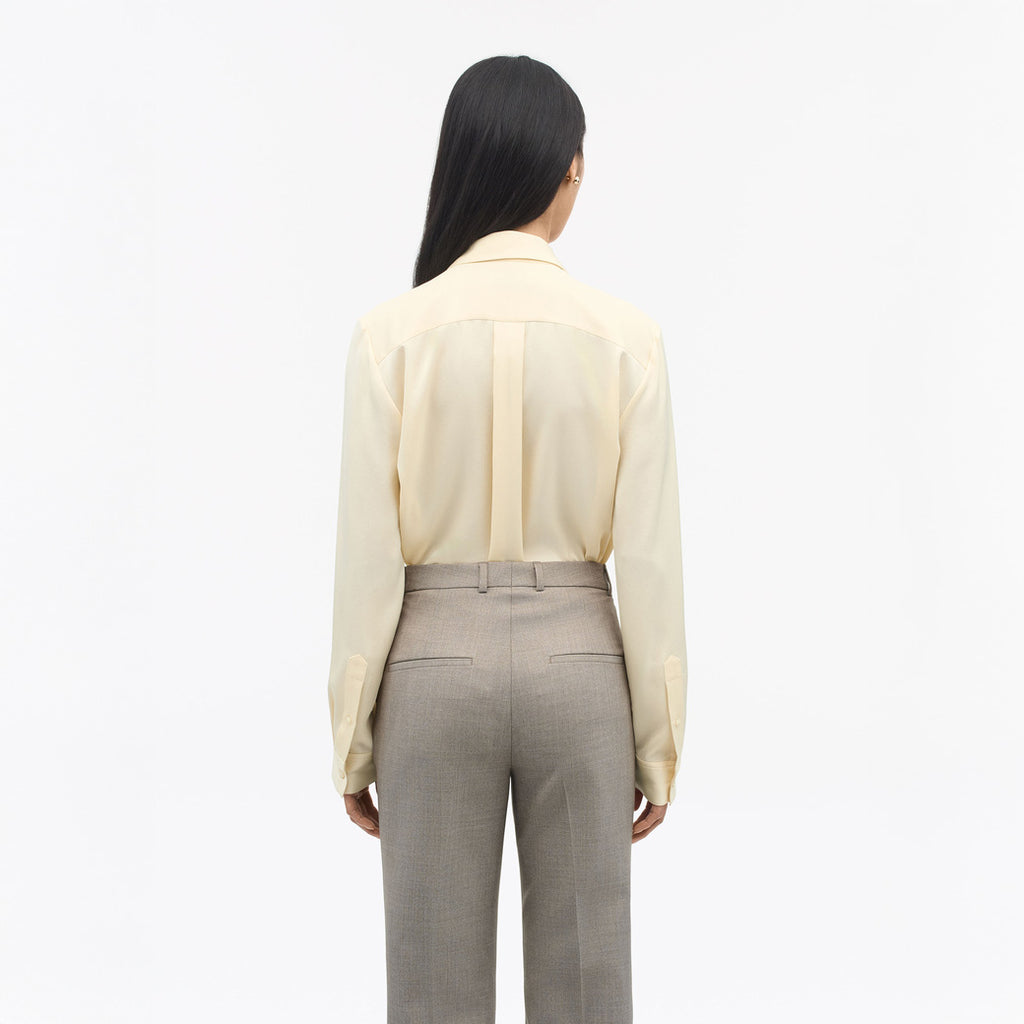 Celsa Pointed Collar Celsa Shirt  - Marshmellow Cream