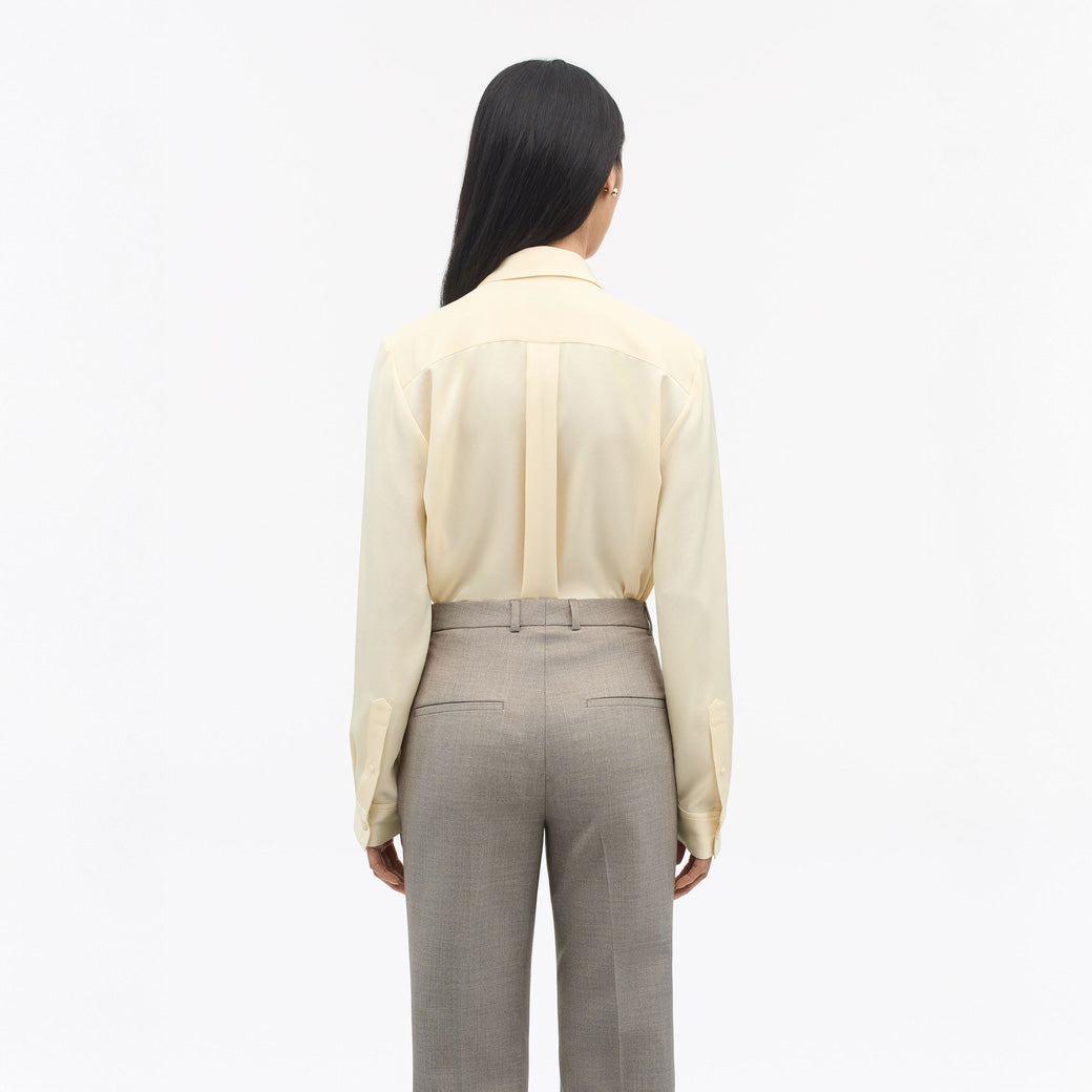 Celsa Pointed Collar Celsa Shirt  - Marshmellow Cream