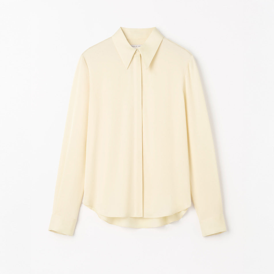 Celsa Pointed Collar Celsa Shirt  - Marshmellow Cream