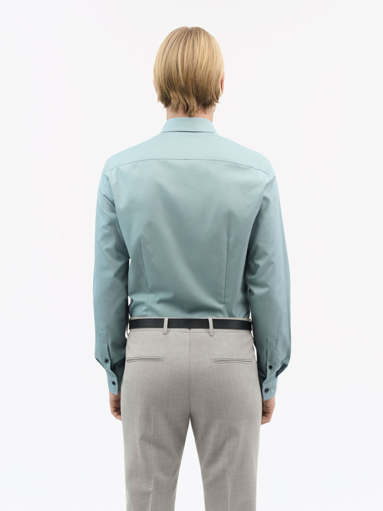 Filbrodie Extra-Slim Cotton Shirt - Dust Blue