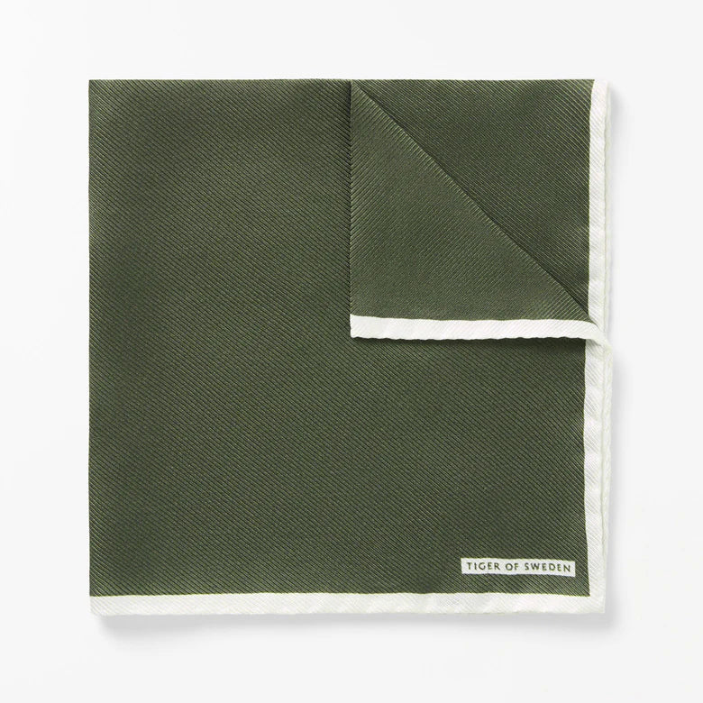 Quadra Silk Handkerchief -  Kalamata Olive Green