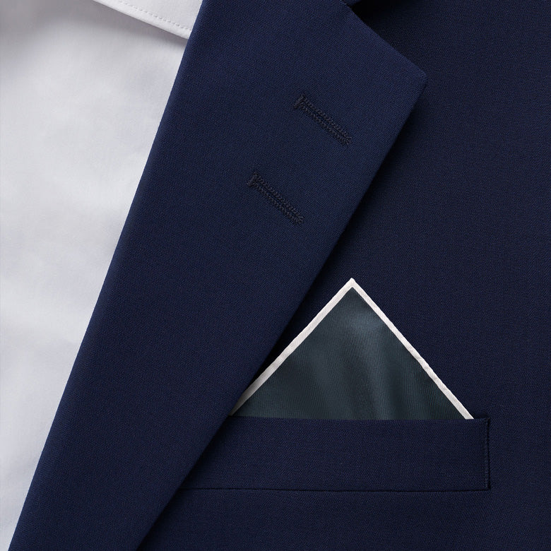 Quadra  Silk Handkerchief - Light Ink