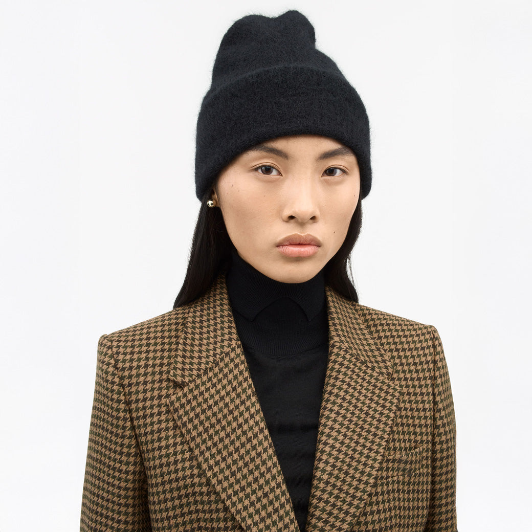 Erinna RWS Mohair Beanie - Black
