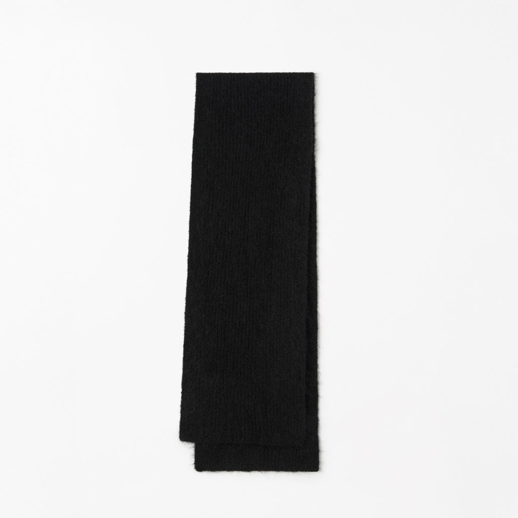 Erlinia Mohair RWS  Blend Scarf - Black