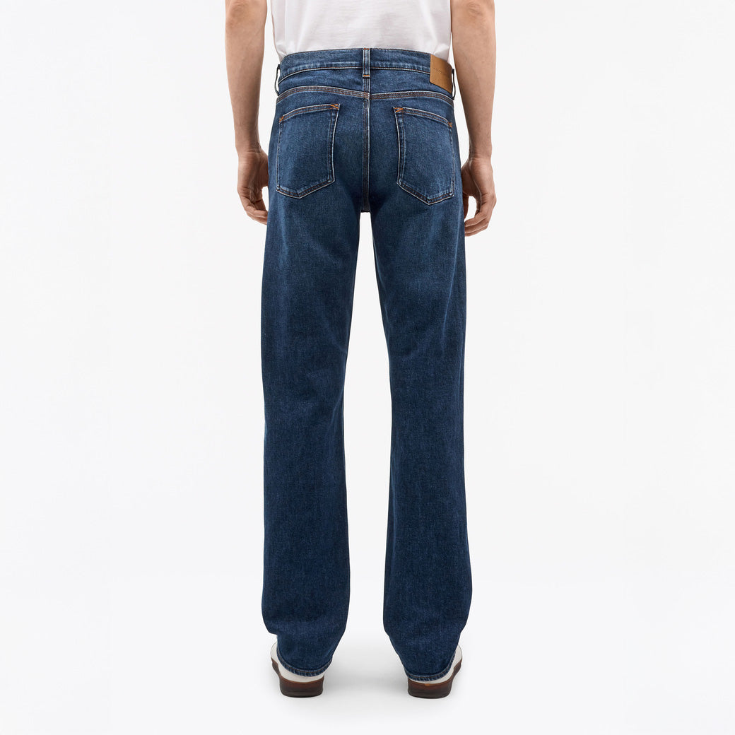 Des Slim Straight Jeans  - Blue