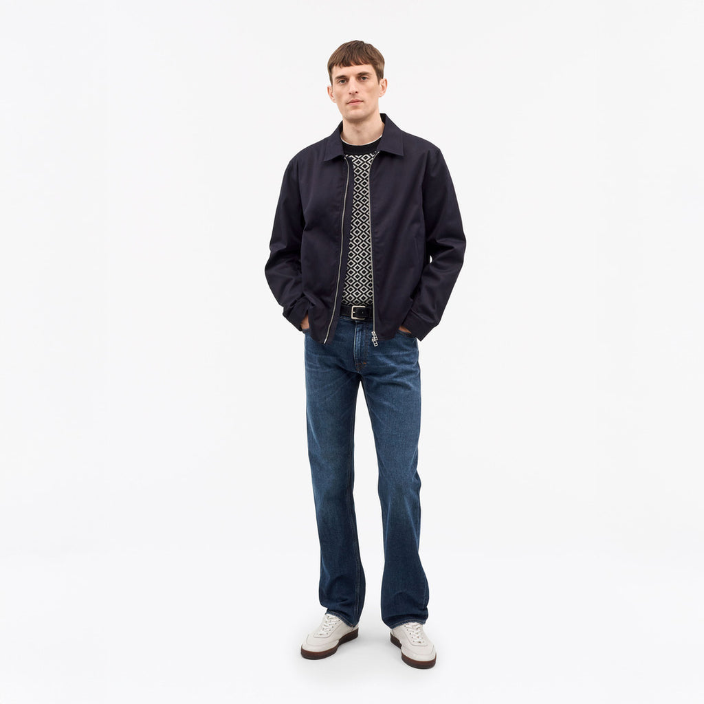 Des Slim Straight Jeans  - Blue