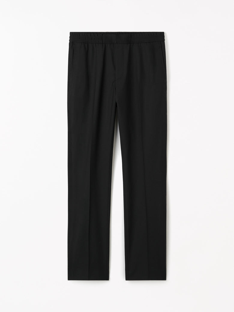 Tannen T Drawstring Tuxedo Trouser - Black