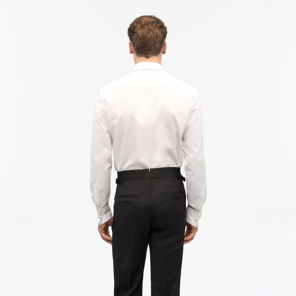 Adley T Tuxedo Shirt - Pure White