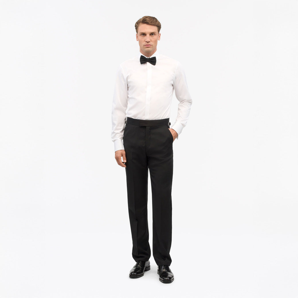 Adley T Tuxedo Shirt - Pure White