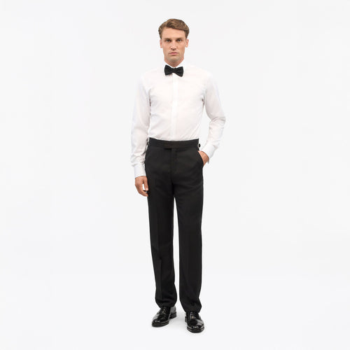 Adley T Tuxedo Shirt - Pure White