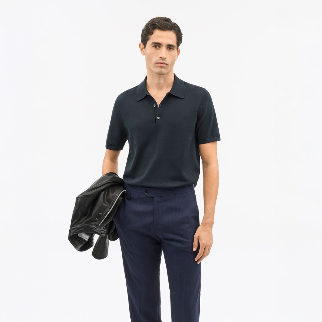 Erros C Polo Neck Sweater - Light Ink