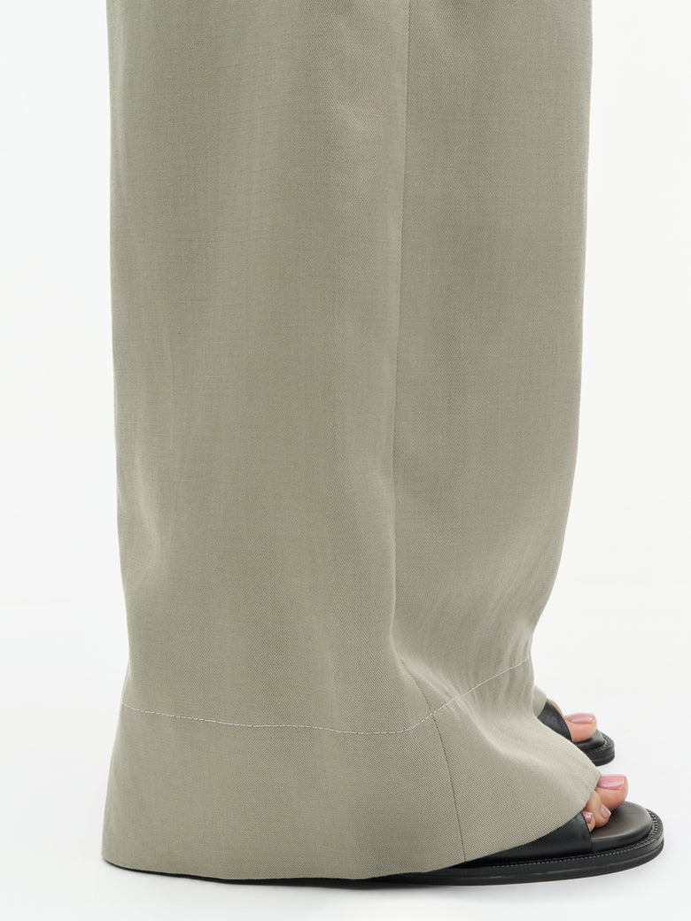 Unni Wide-Leg Trousers - Mole