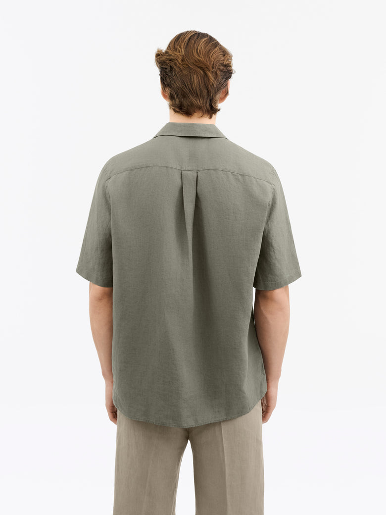 Chemise en lin Bekkett - Vert