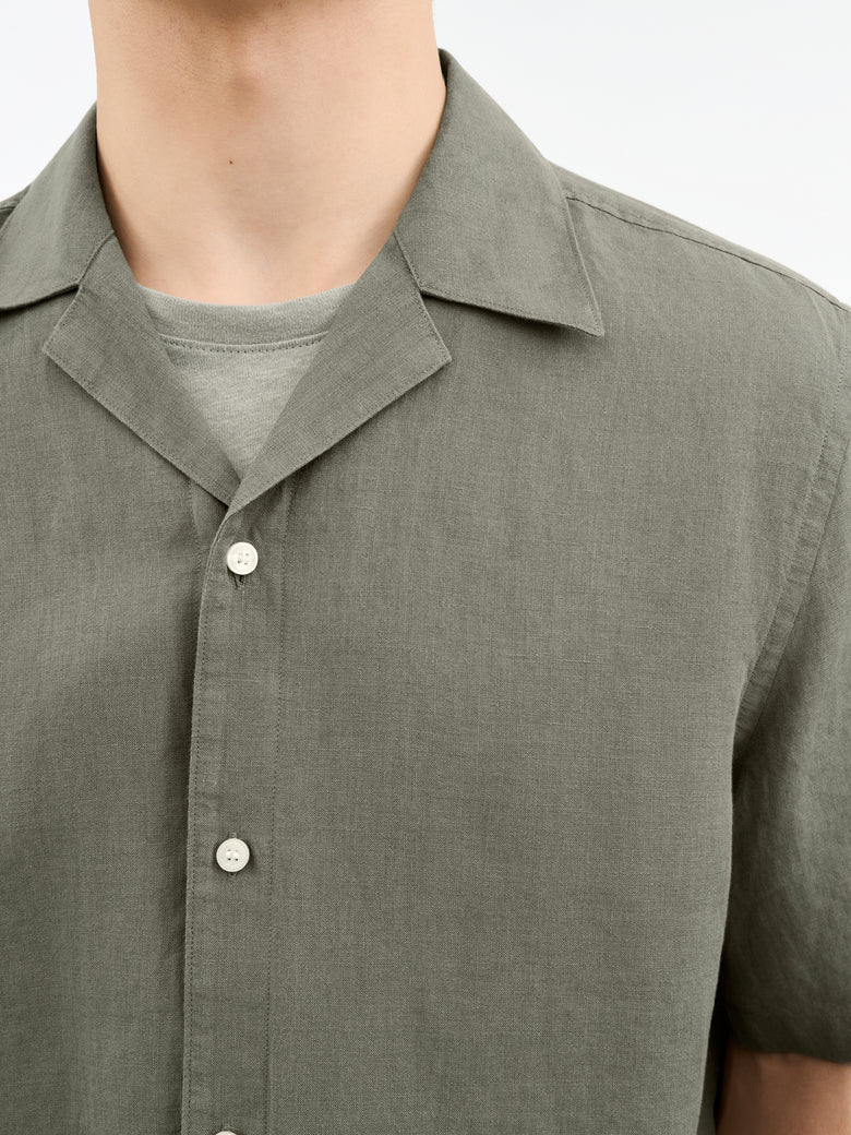 Chemise en lin Bekkett - Vert
