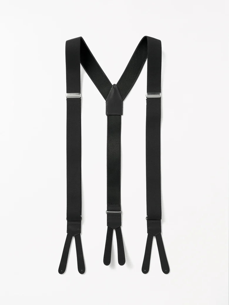 Sessato Y-Back Suspenders - Black