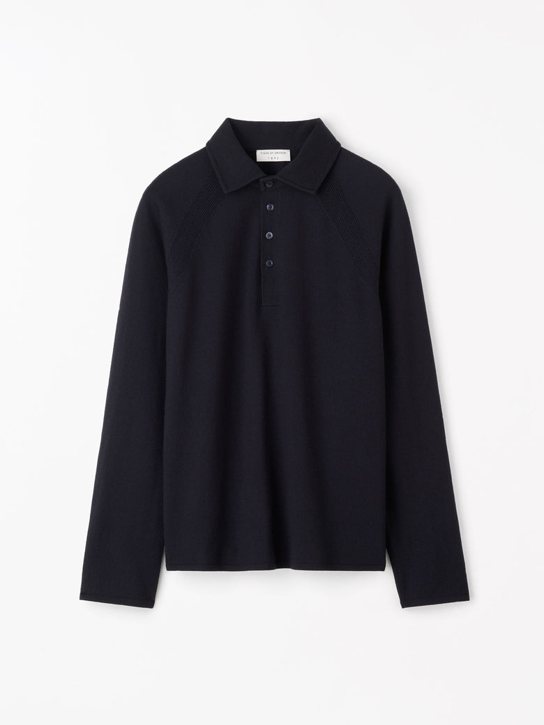 Polo de Laine Elio RWS - Bleu Foncé