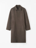 Carlton W Wool Coat - Dark Brown
