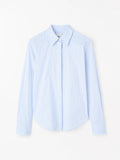 Chemise rayée en coton Laino - Bleu clair