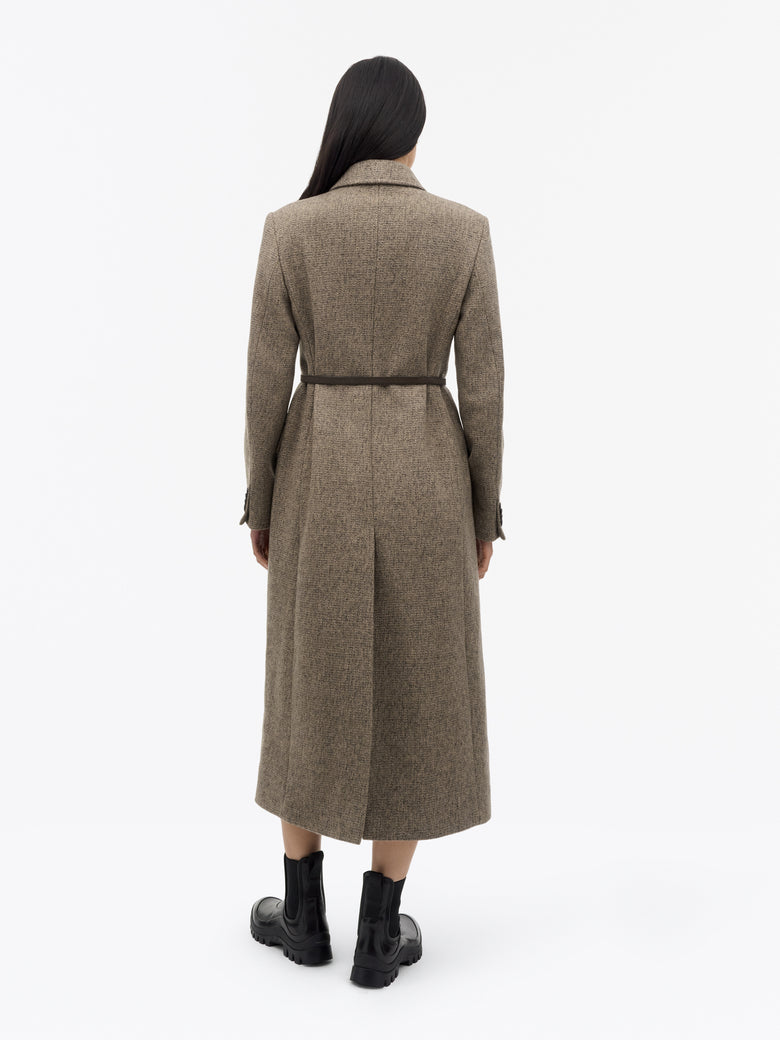 Camden Wool Car Coat - Dark Beige