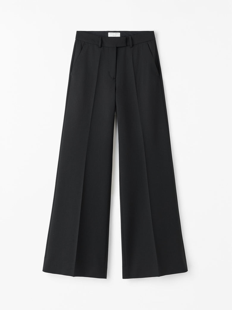 Pantalon évasé moderne Hedvi - Noir