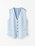 Winston Linen Waistcoat - Heather