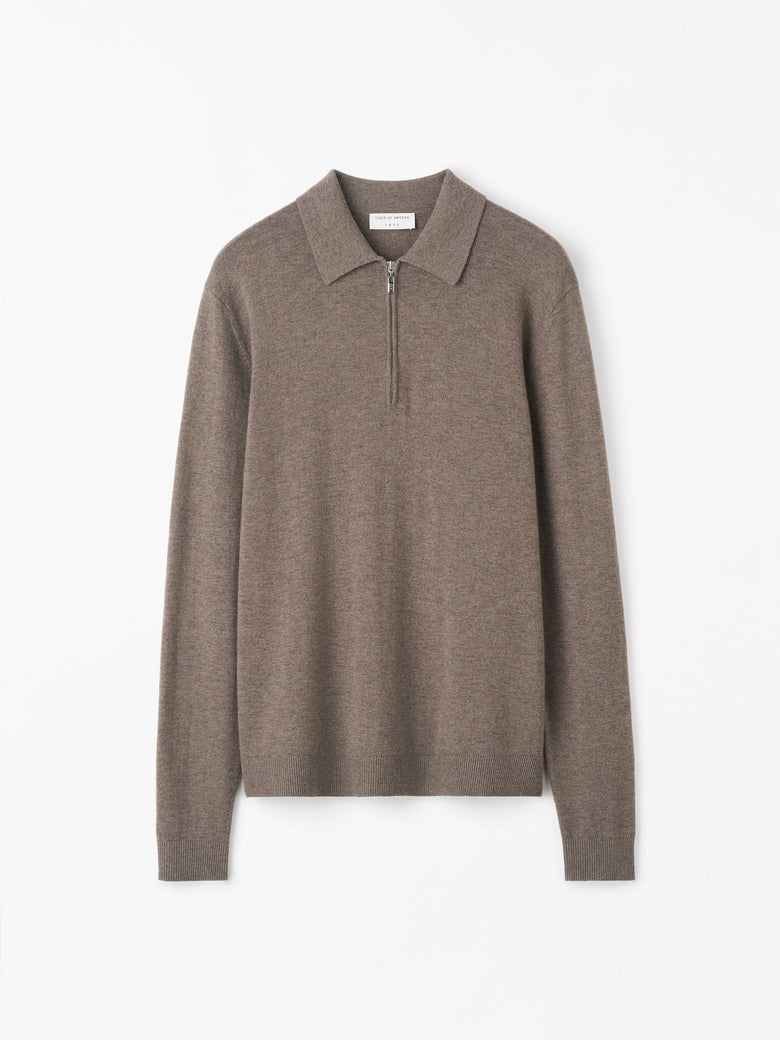 Chandail demi-zip Orbit RWS - Brun