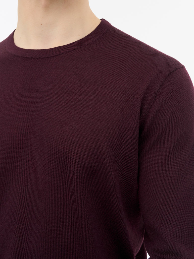 Pull mérinos RWS Connor - Violet foncé