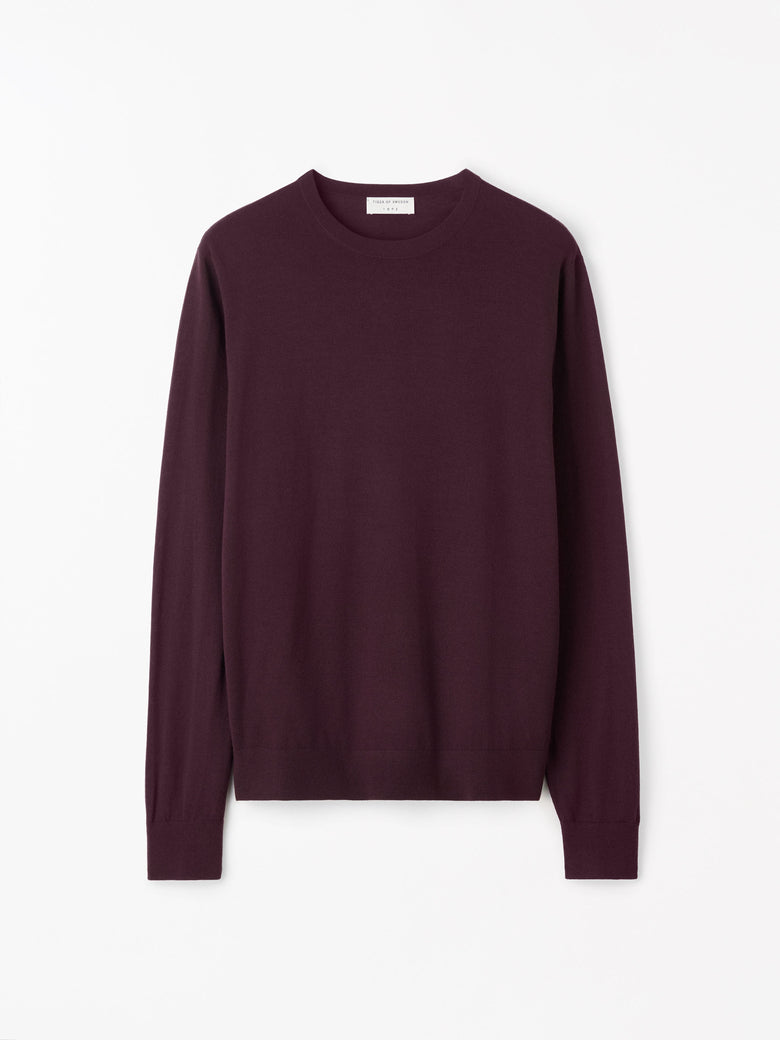 Pull mérinos RWS Connor - Violet foncé