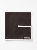 Mouchoir en soie Quadra - Marron foncé