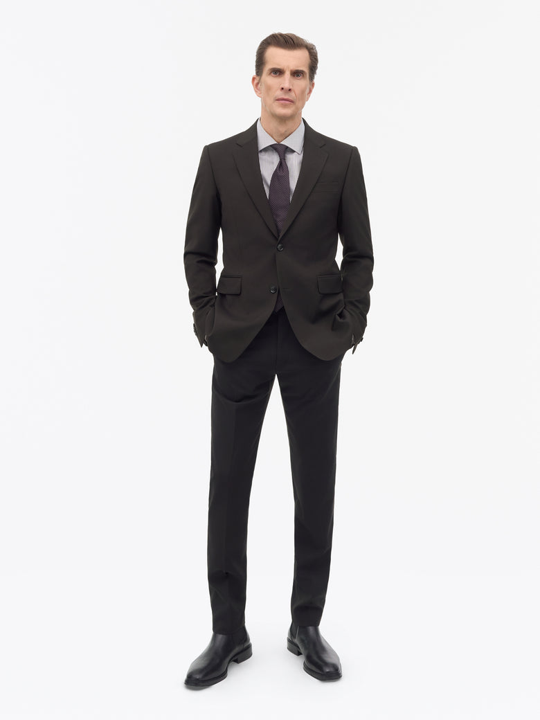 Justin RWS Wool Jacket -  Dark Brown