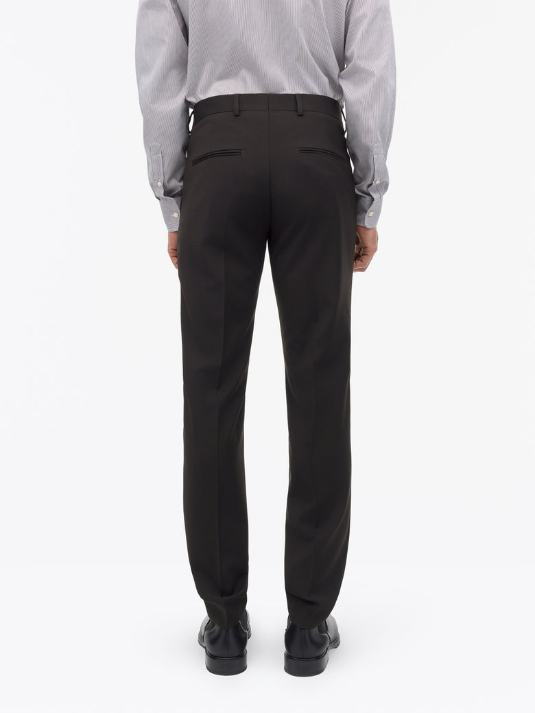 Tenuta RWS Slim-Fit Wool Trousers -  Dark Brown