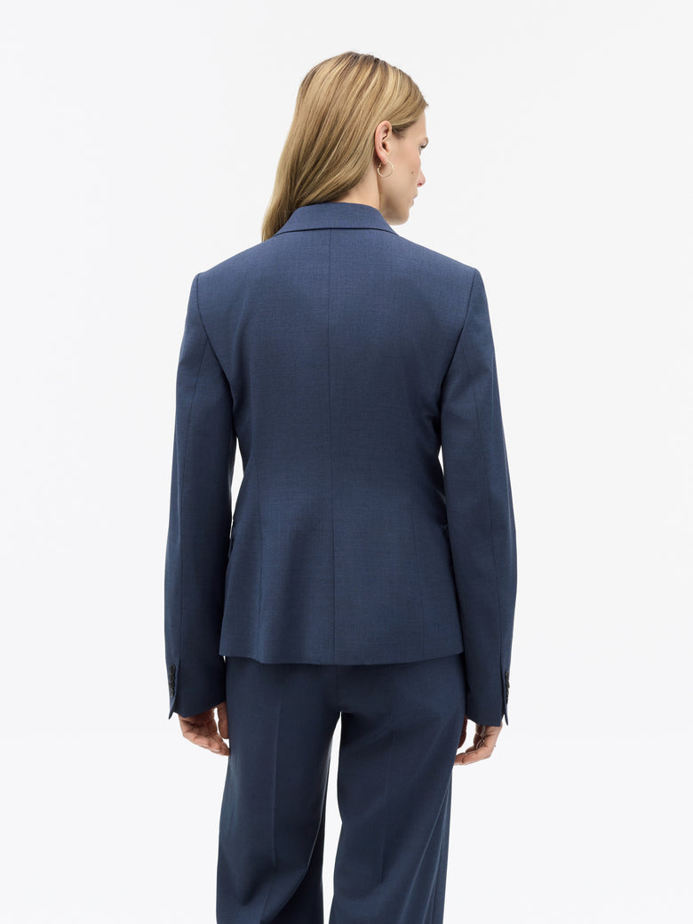 Veste en laine classique Nancy - Bleu