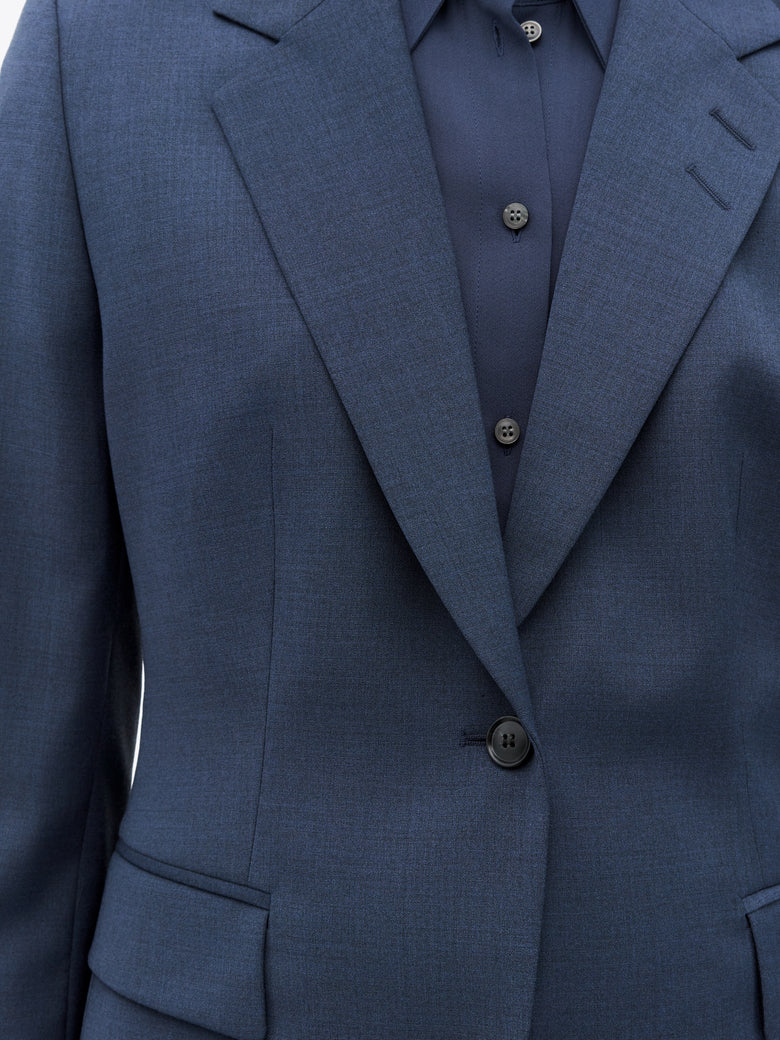Veste en laine classique Nancy - Bleu