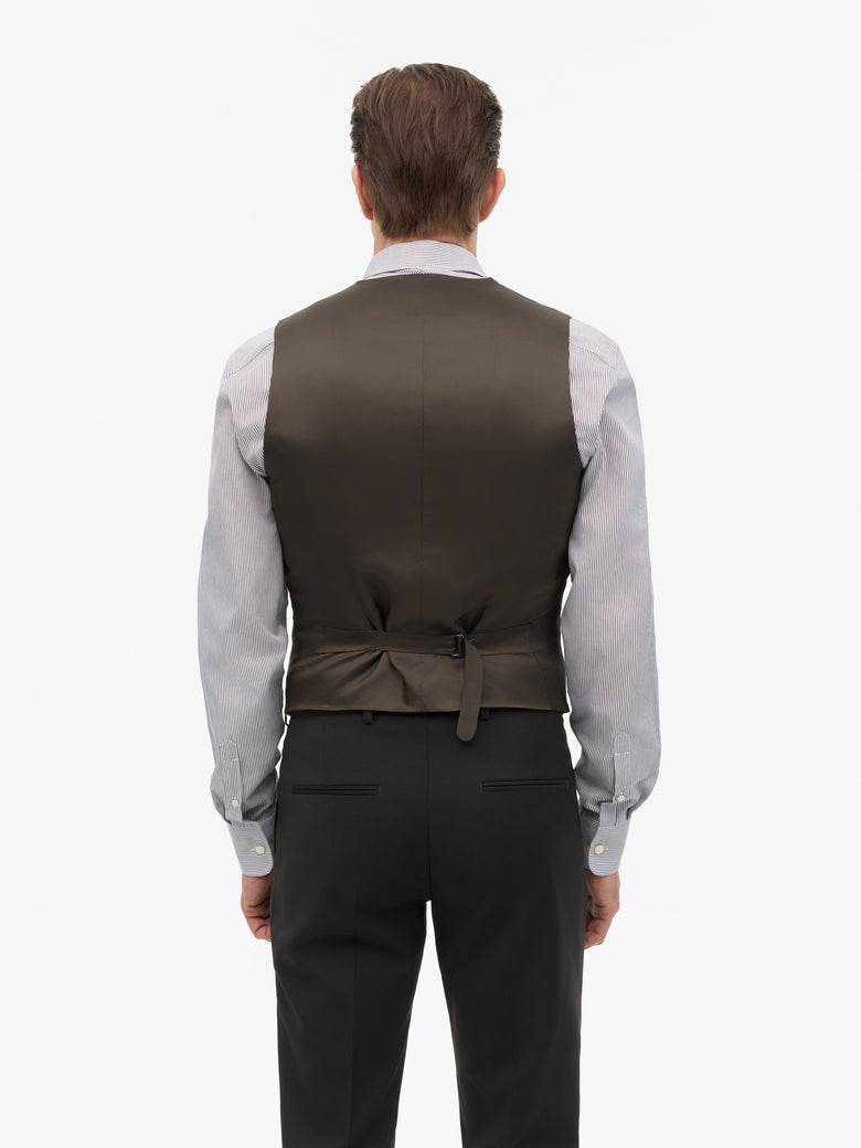 Winston RWS Tailored Waistcoat - Dark Brown