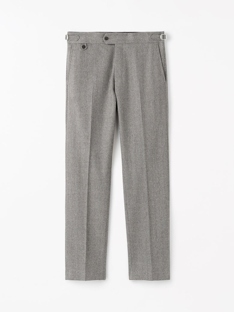 Tense A Herringbone Trousers - Grey