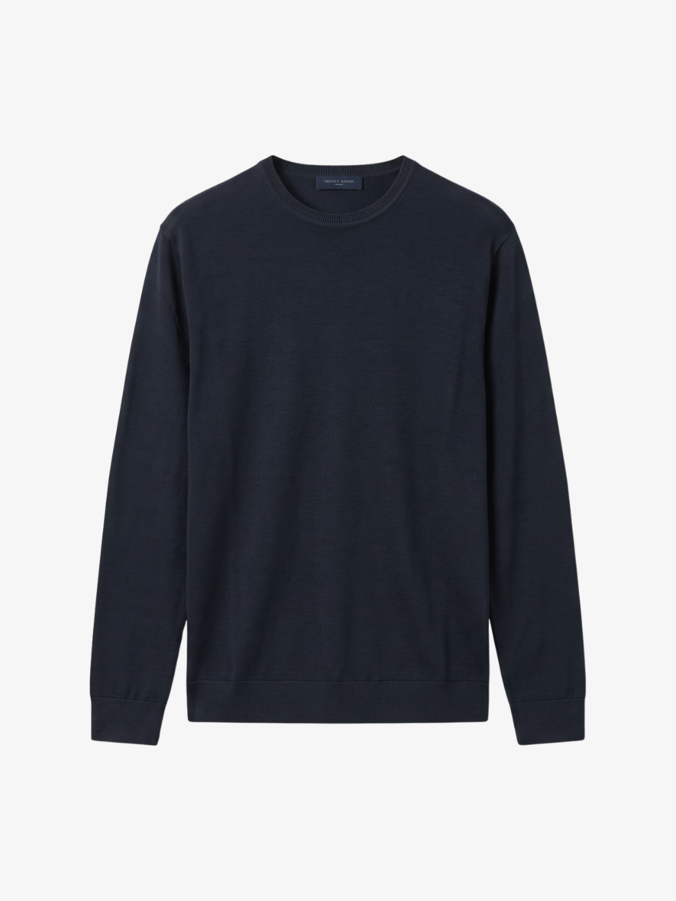 Extrafine Merino Wool Crewneck - Midnight