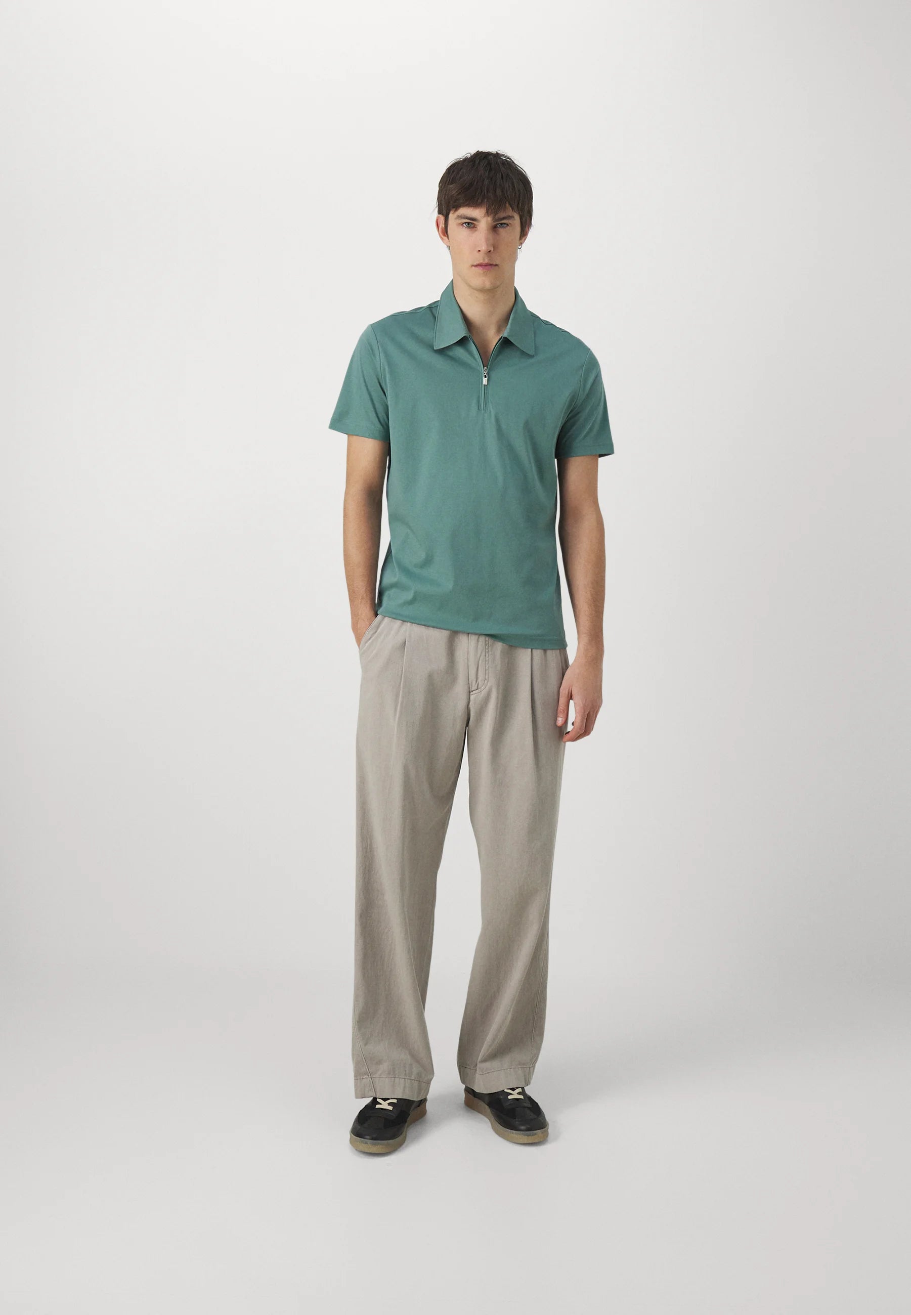 Laron Polo Jersey Shirt - Dark Mint