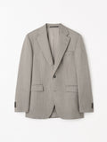 Ease Pinstriped Wool Jacket - Clay