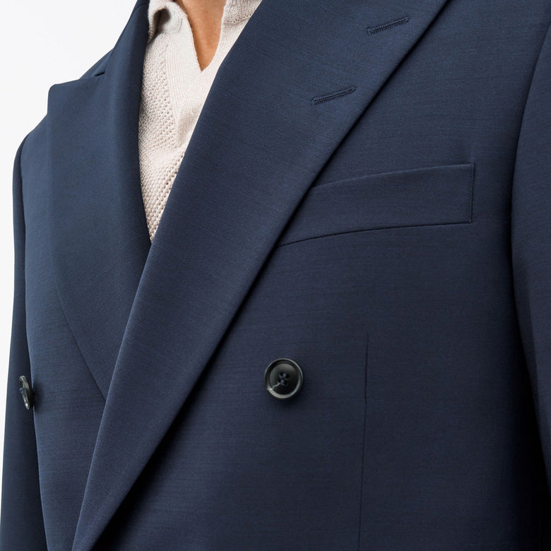 Ease Double-Breasted Jacket - Light Ink