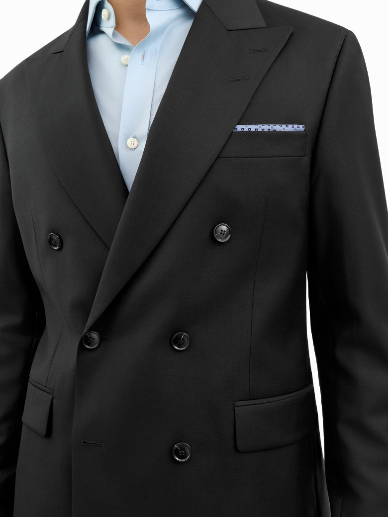 Ease DB Double-Breasted Jacket - Black