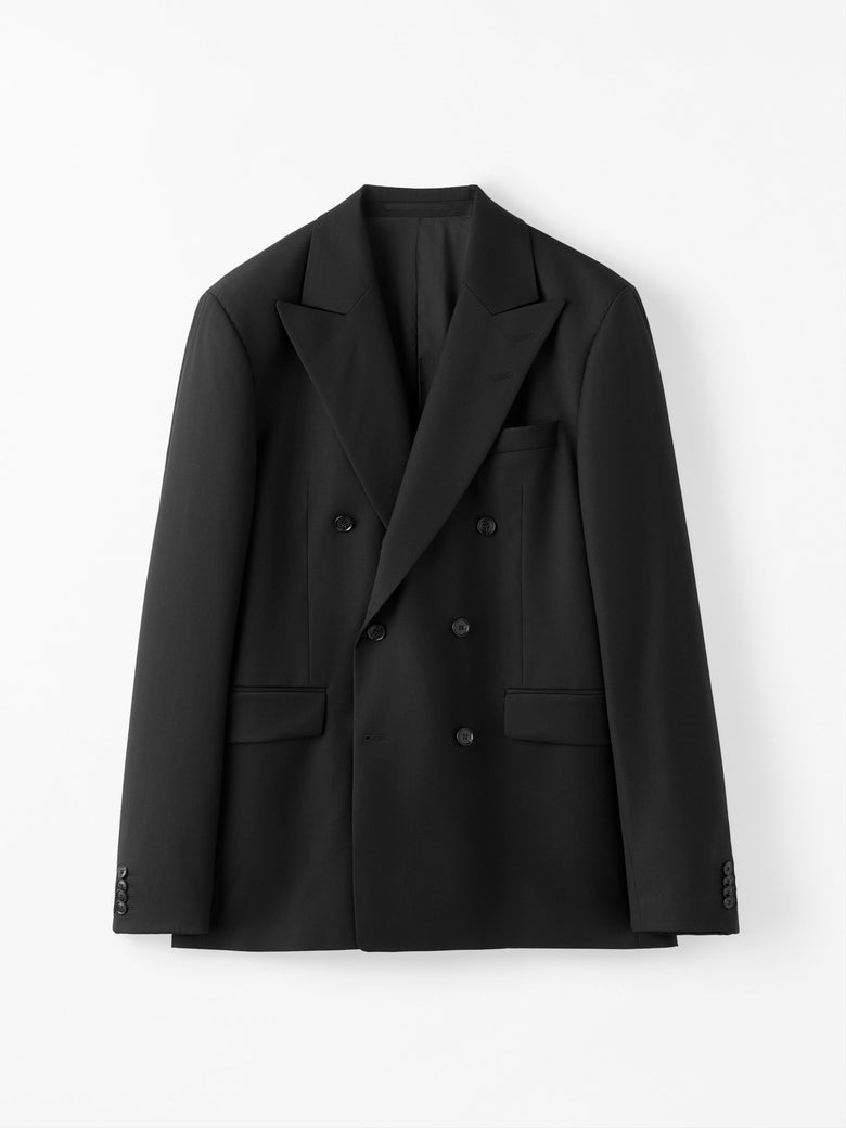 Ease DB Double-Breasted Jacket - Black